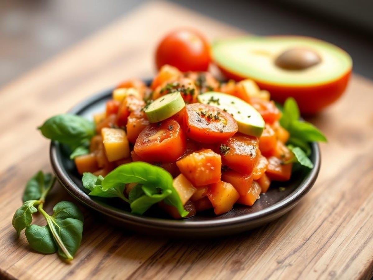 Tartare tomates et avocats