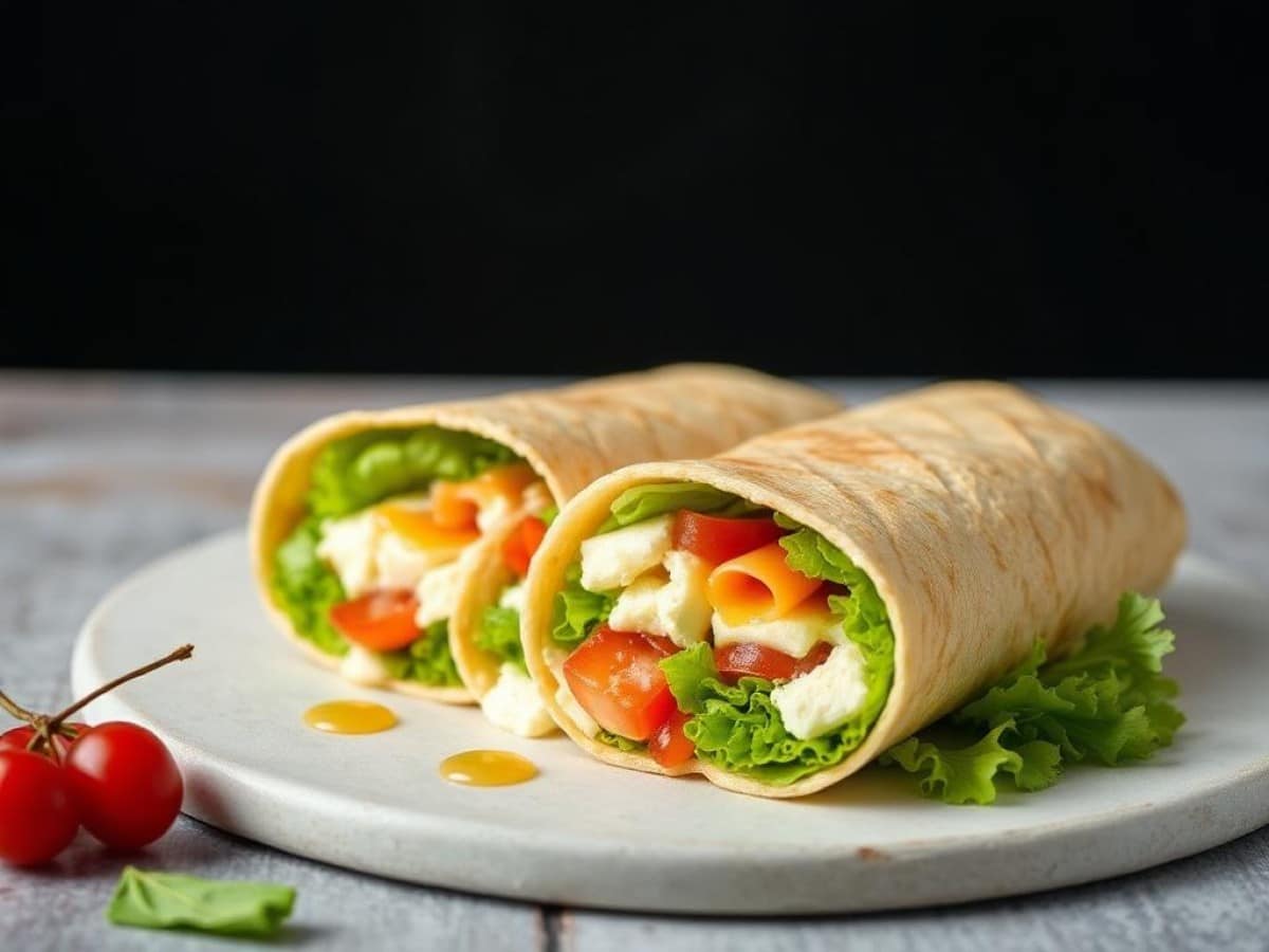 Wrap au chèvre frais et miel