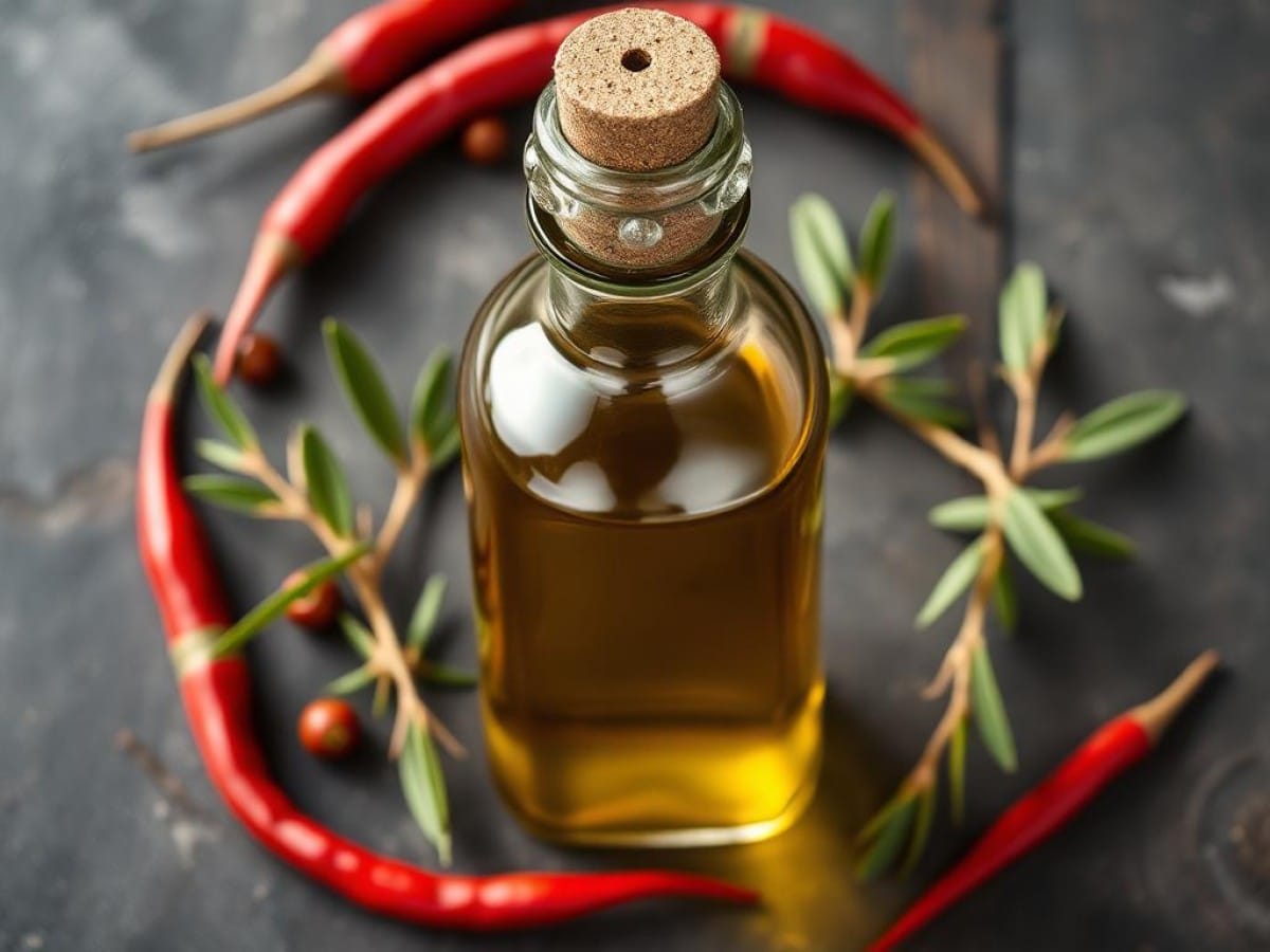 Huile d'olive au piment rouge