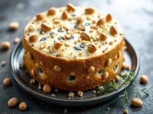 Cake au bleu et noix