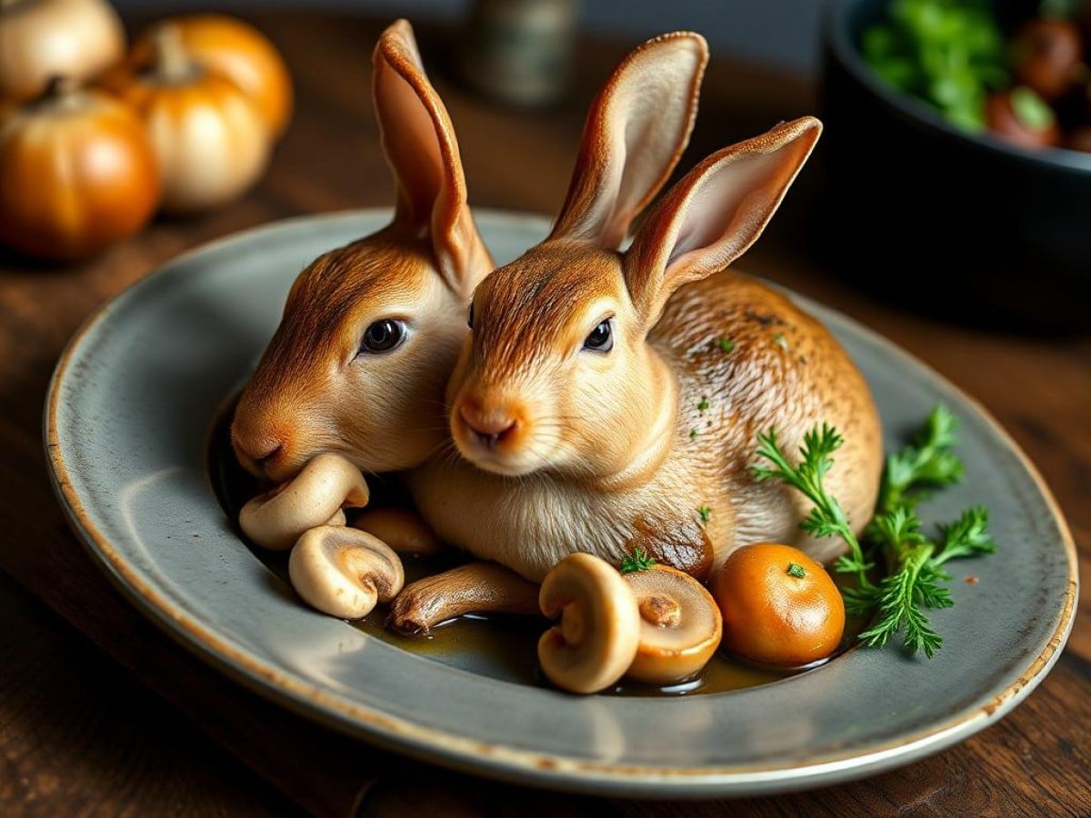 Lapin aux champignons au Cookeo