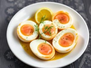 Oeufs farcis au saumon fumé