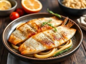 Filets de flétan au four