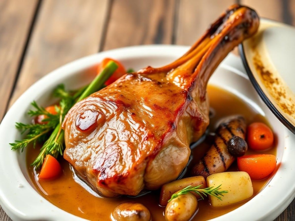 Epaule d'agneau en cocotte en fonte