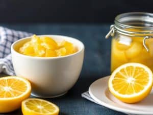 Zestes de citrons confits