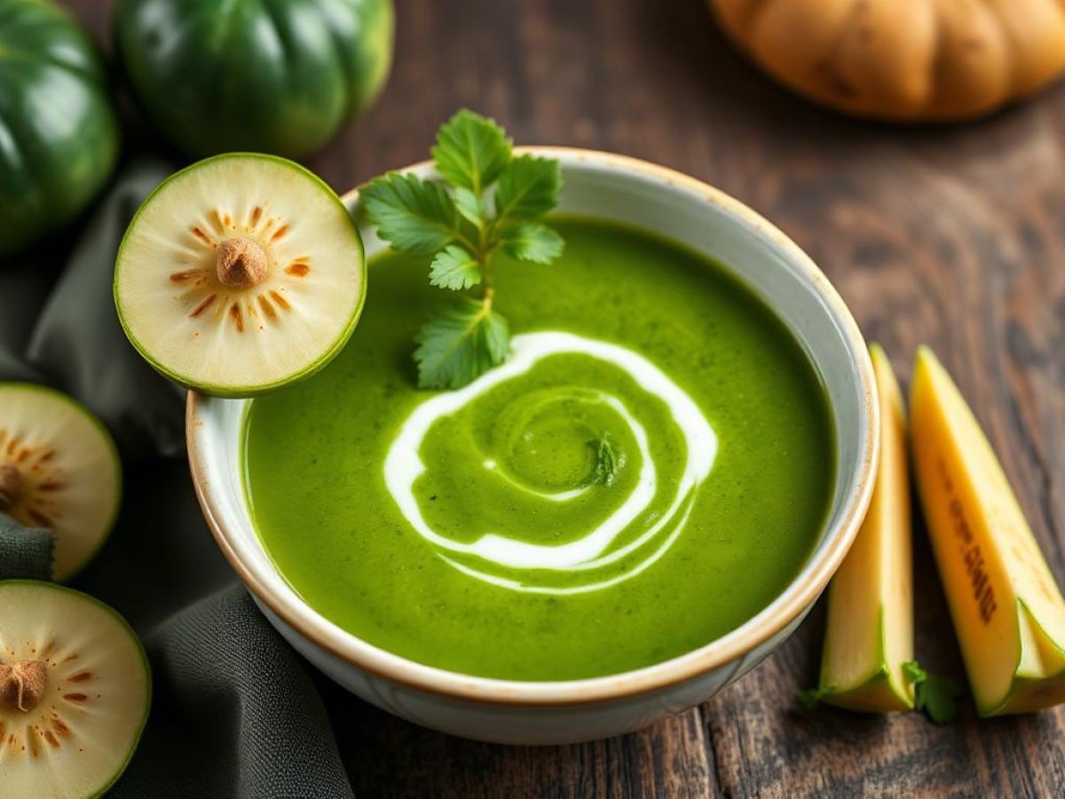 Soupe potimarron vert