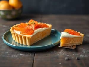 Tarte soleil au saumon et crème fraîche