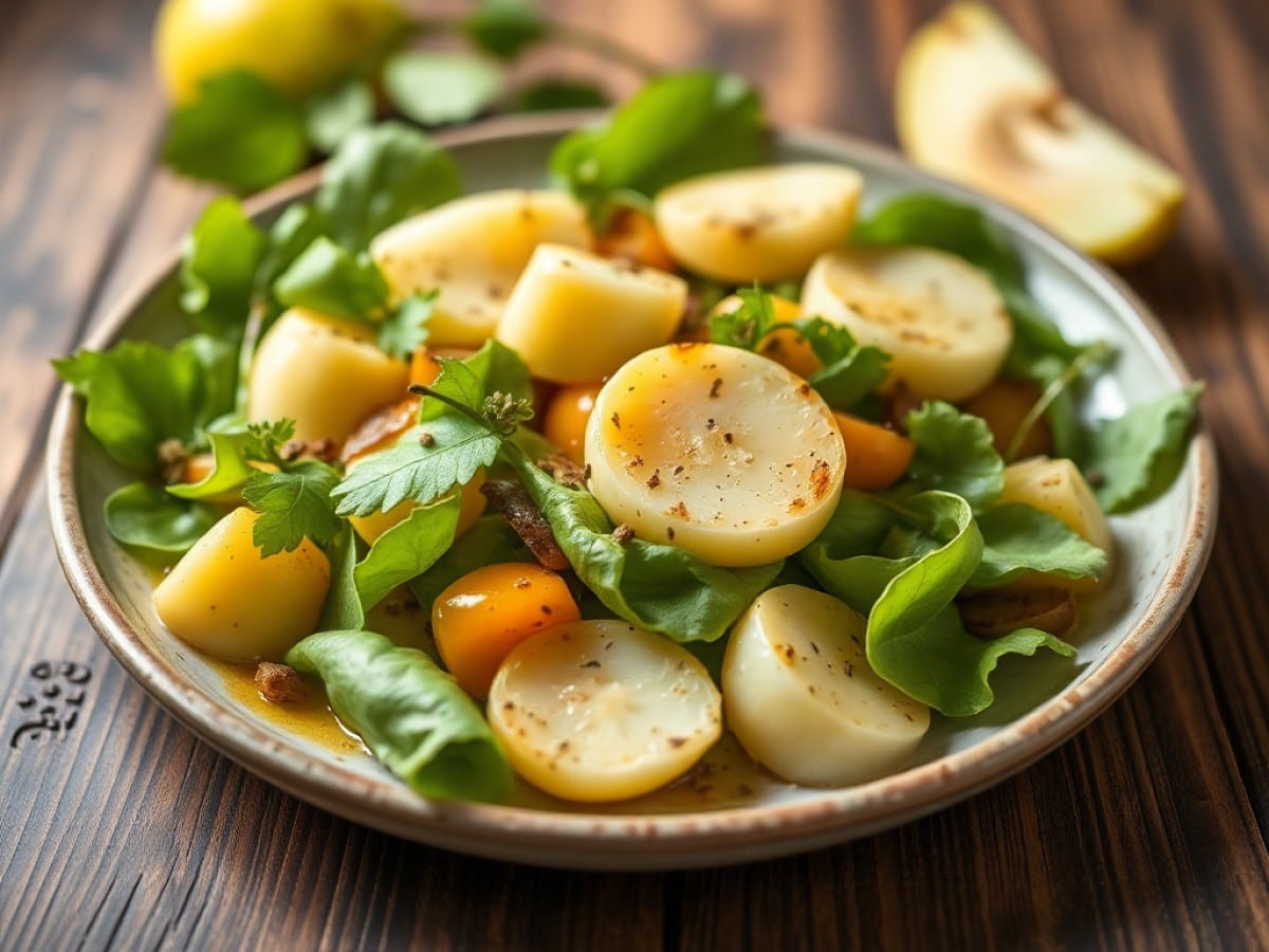 Poireaux vinaigrette aux oeufs durs