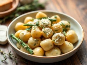 Gnocchis aux épinards et au chèvre
