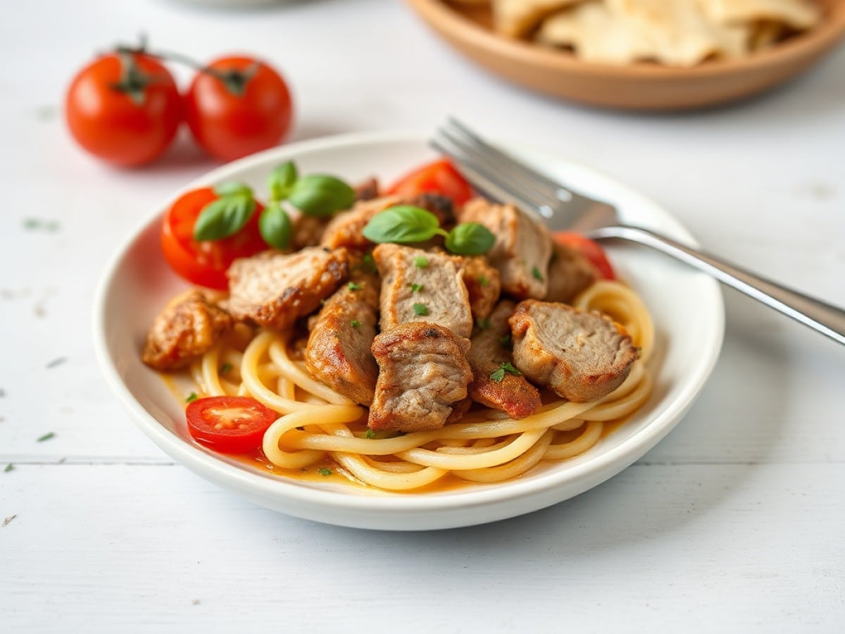 Sauté de porc à la tomate au Cookeo
