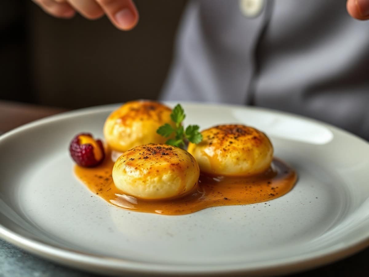 Œufs moelleux sauce meurette de Cyril Lignac