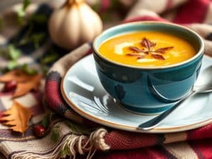 Velouté potimarron châtaigne fraîche