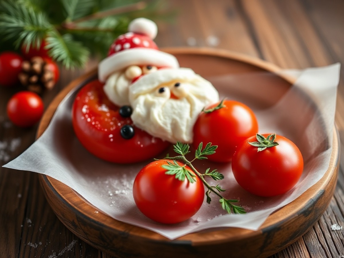 Père Noël tomate/fromage