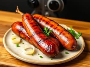 Andouillette à l’oignon grillée au four