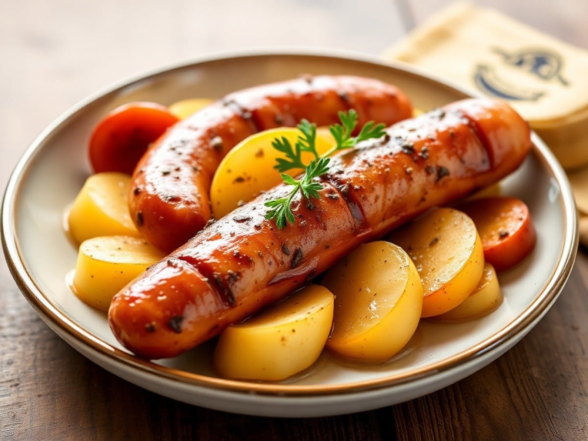 Saucisse fumée au Cookeo