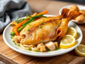 Fricassée de poularde aux écrevisses