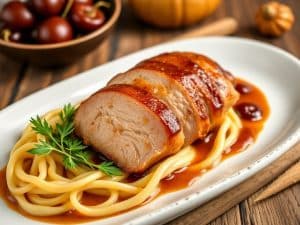 Gigue de chevreuil aux marrons