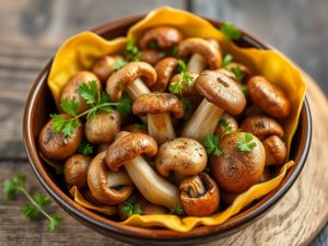 Feuilletés aux champignons