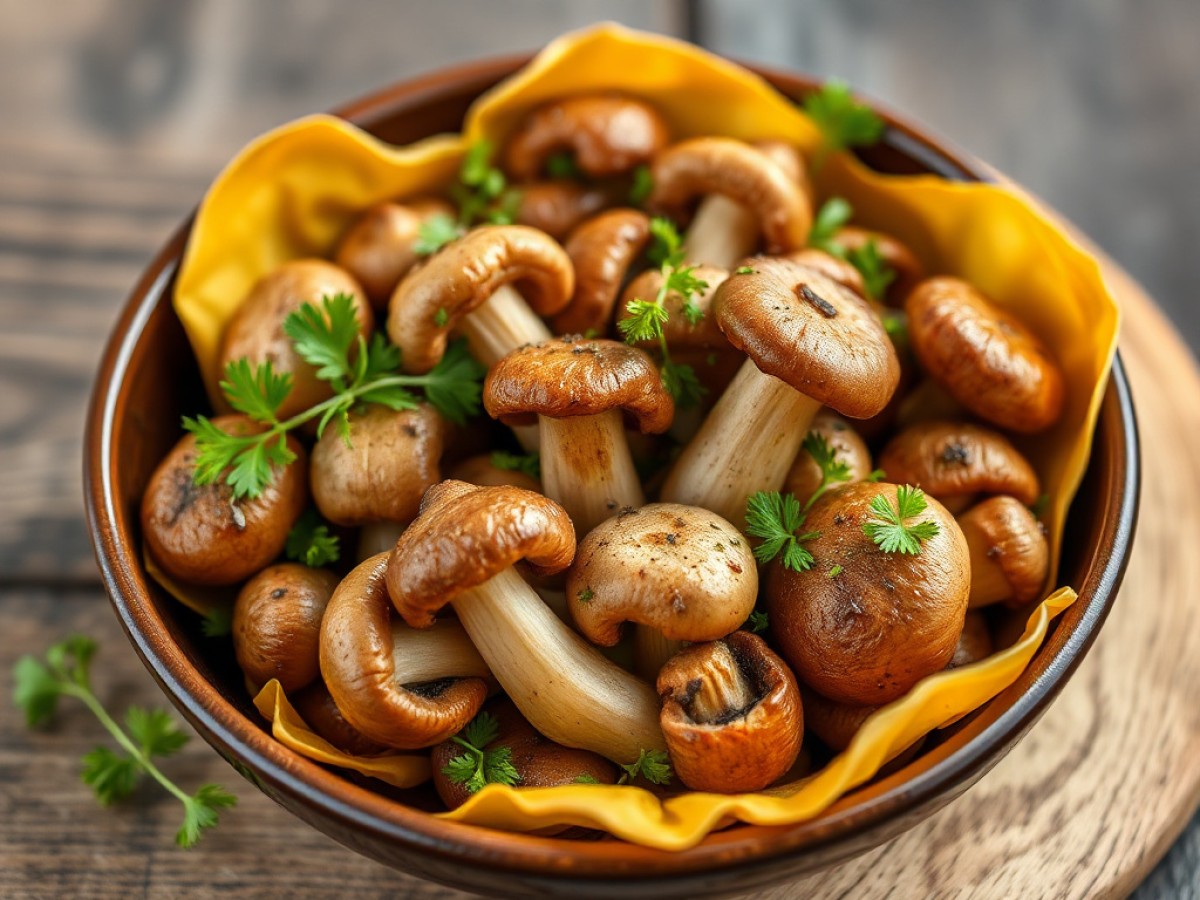 Feuilletés aux champignons