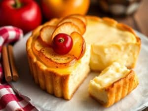 Tarte au camembert et pomme de terre
