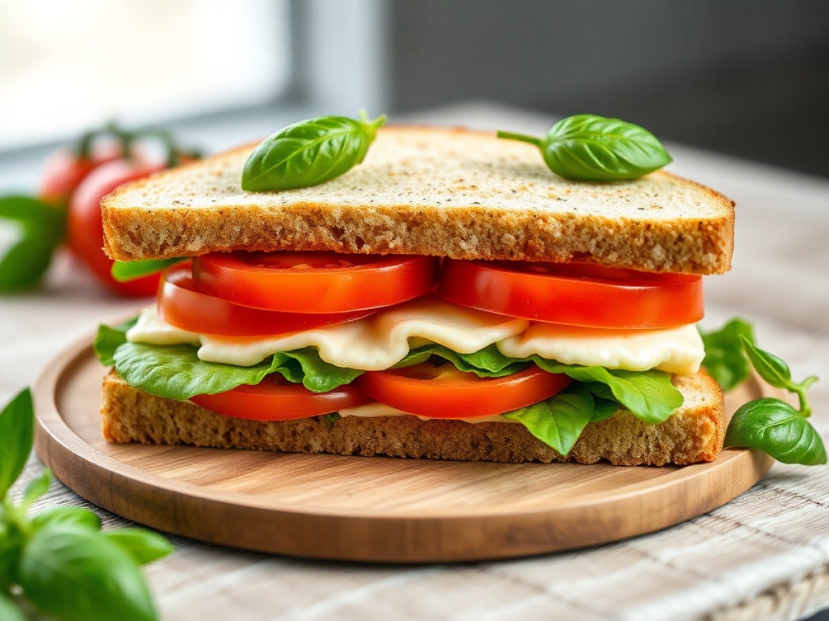 Sandwich à l'avocat et à la tomate