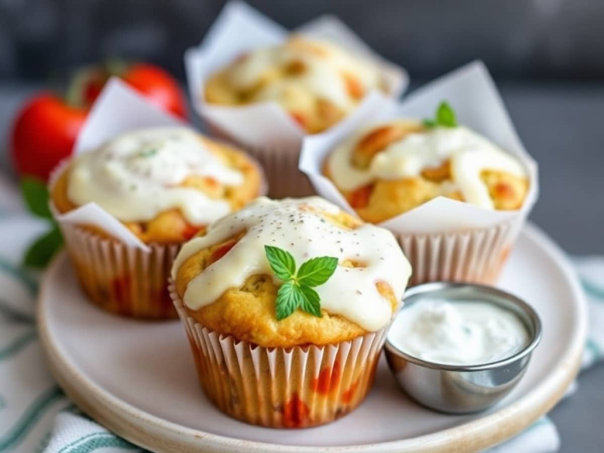 Muffins tomate et tzatziki