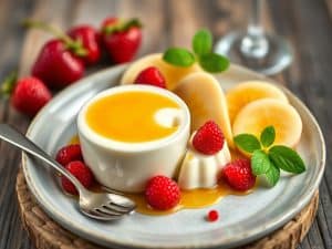 Panna cotta betterave et chèvre