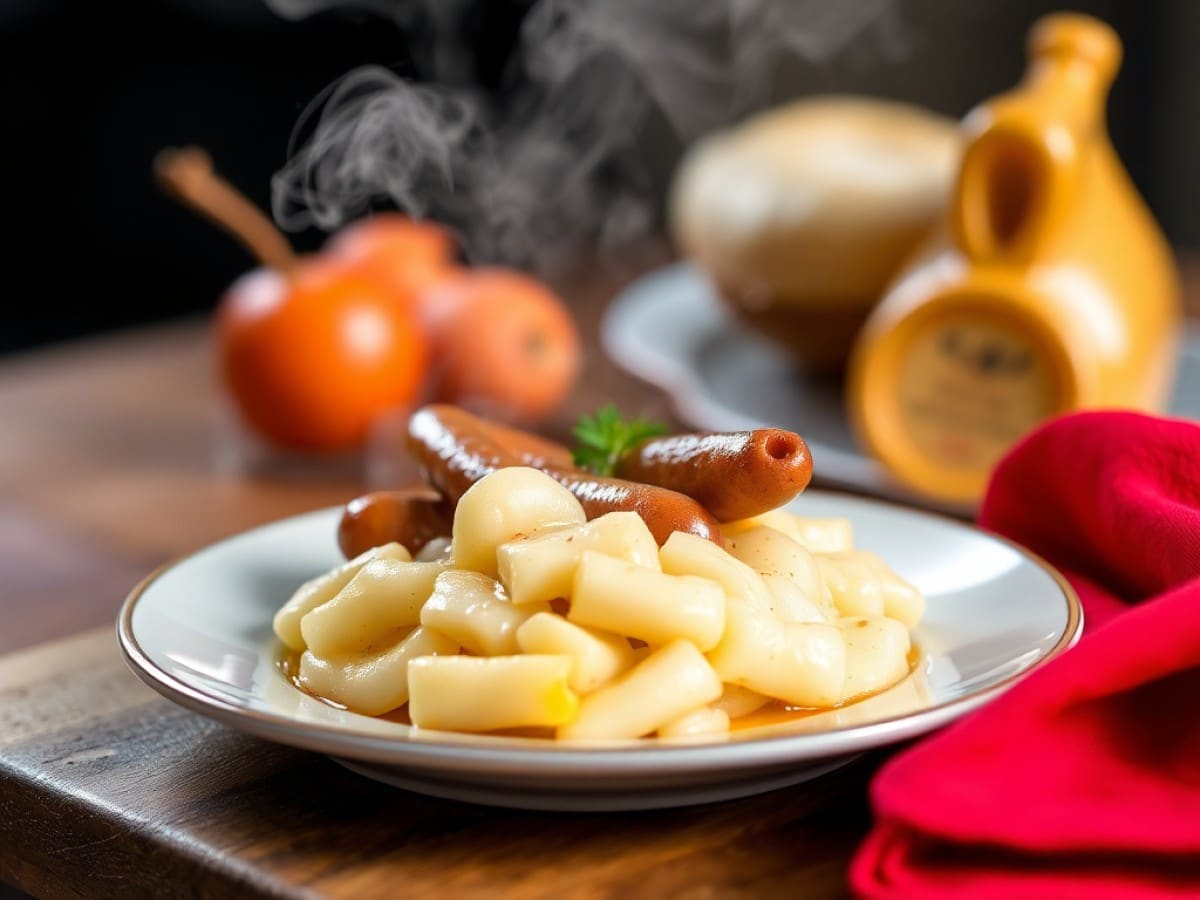Saucisses fumées au chou