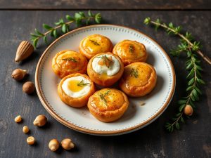 Galipettes au fromage de chèvre noix et miel