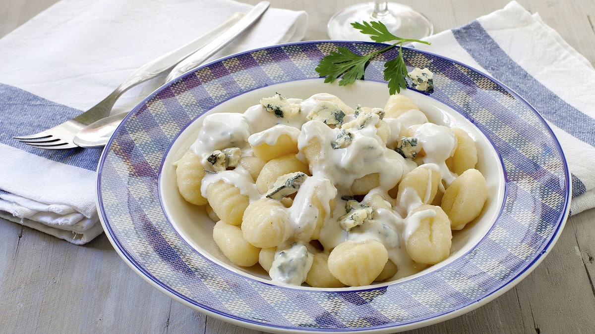 Gnocchis sauce au bleu d'Auvergne