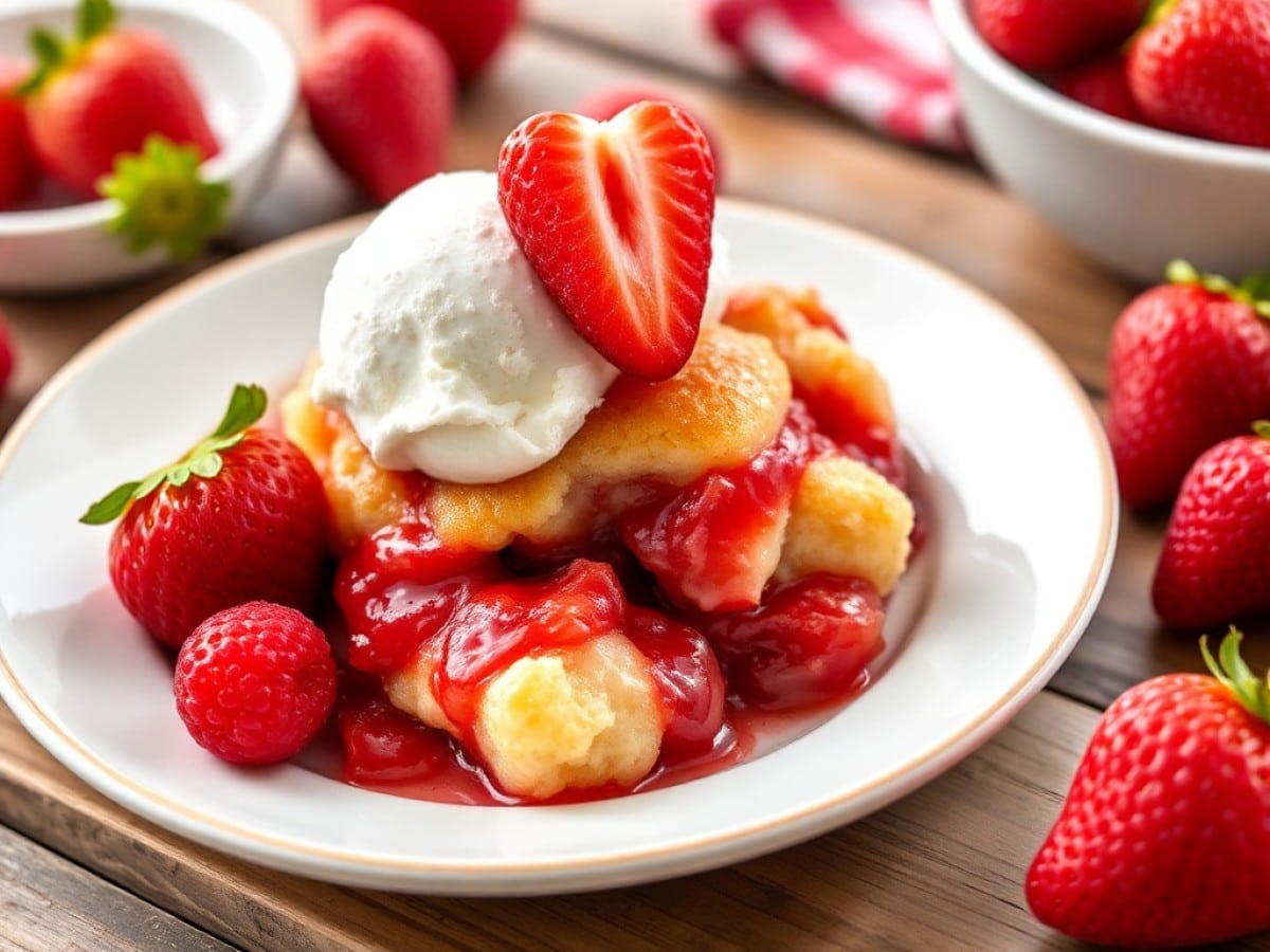 Easy Strawberry Cobbler Recipe