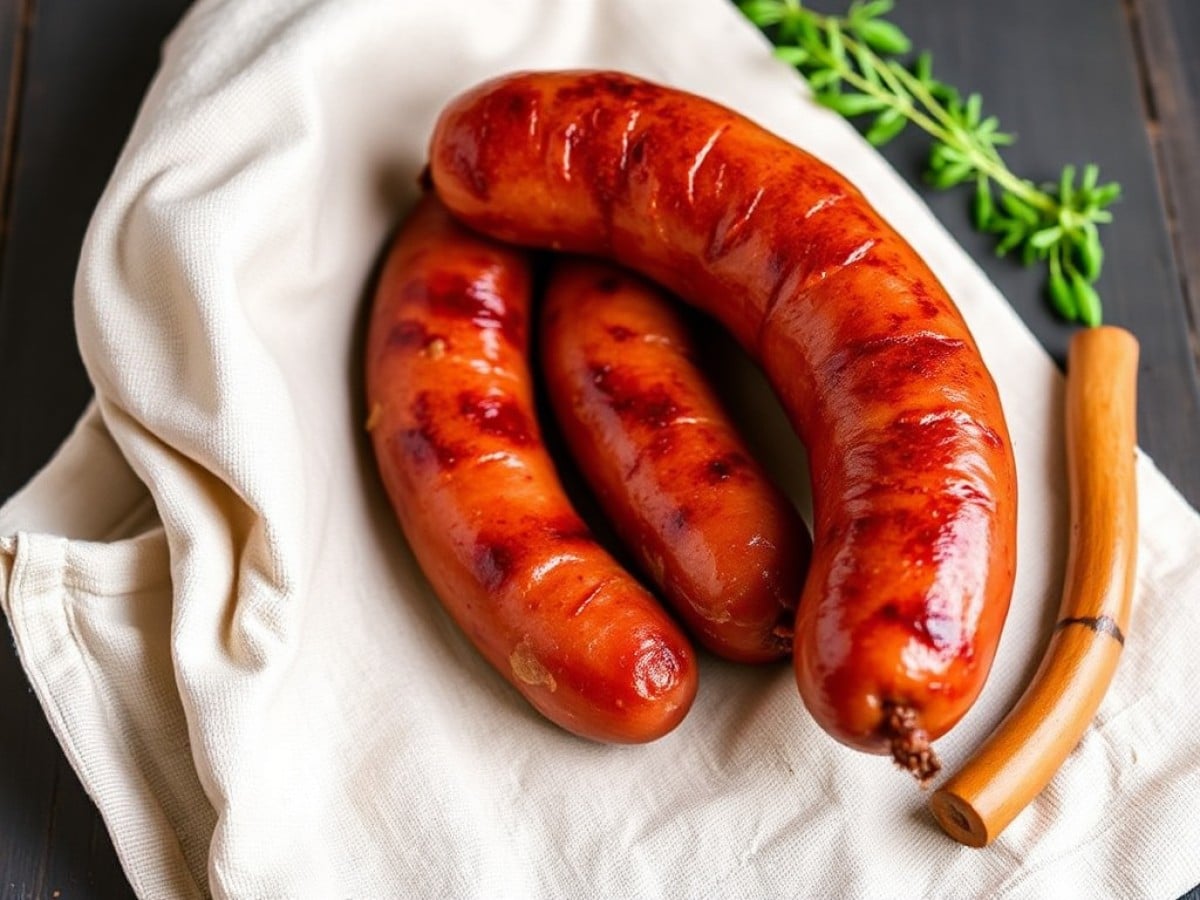 Saucisse de morteau au four