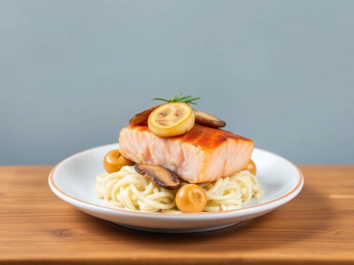 Champignons farcis au saumon