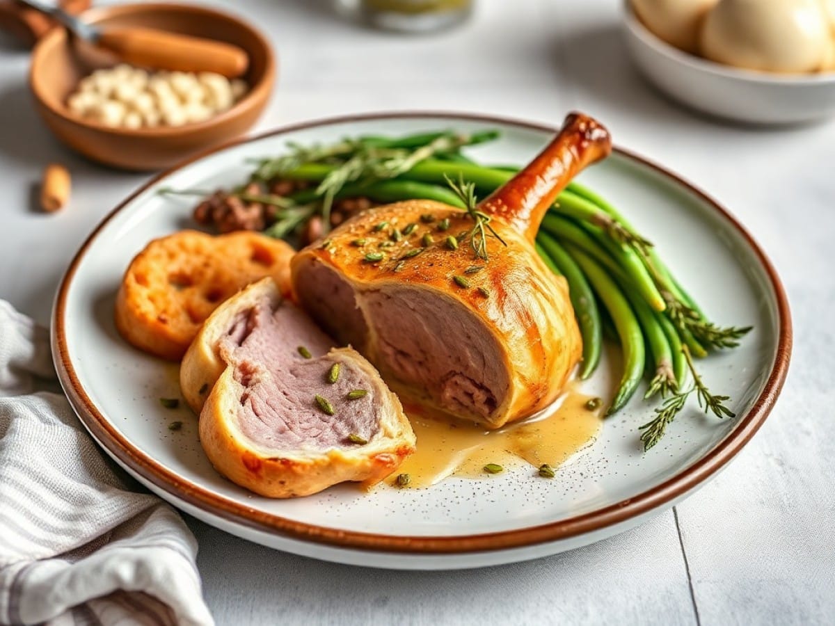Agneau en croûte de pistache