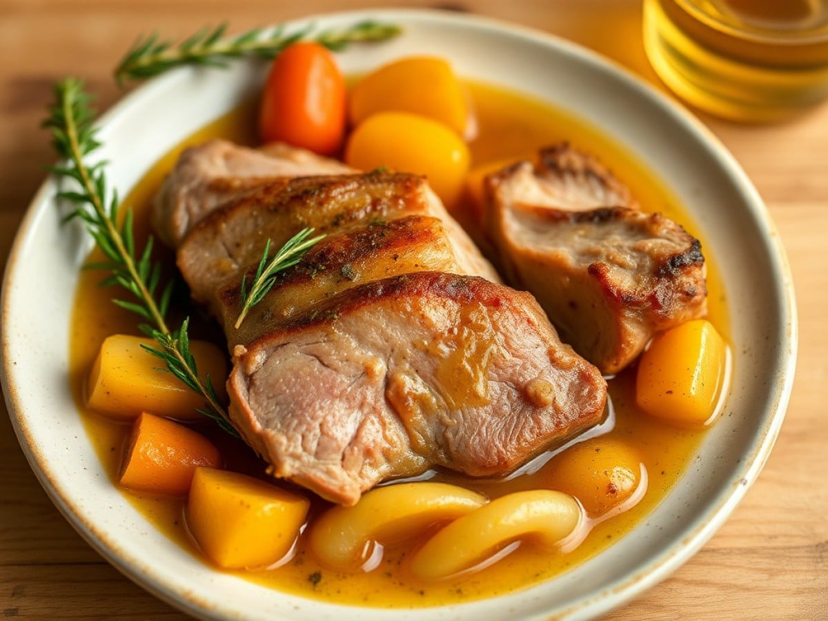 Sauté de porc au cidre au Cookeo