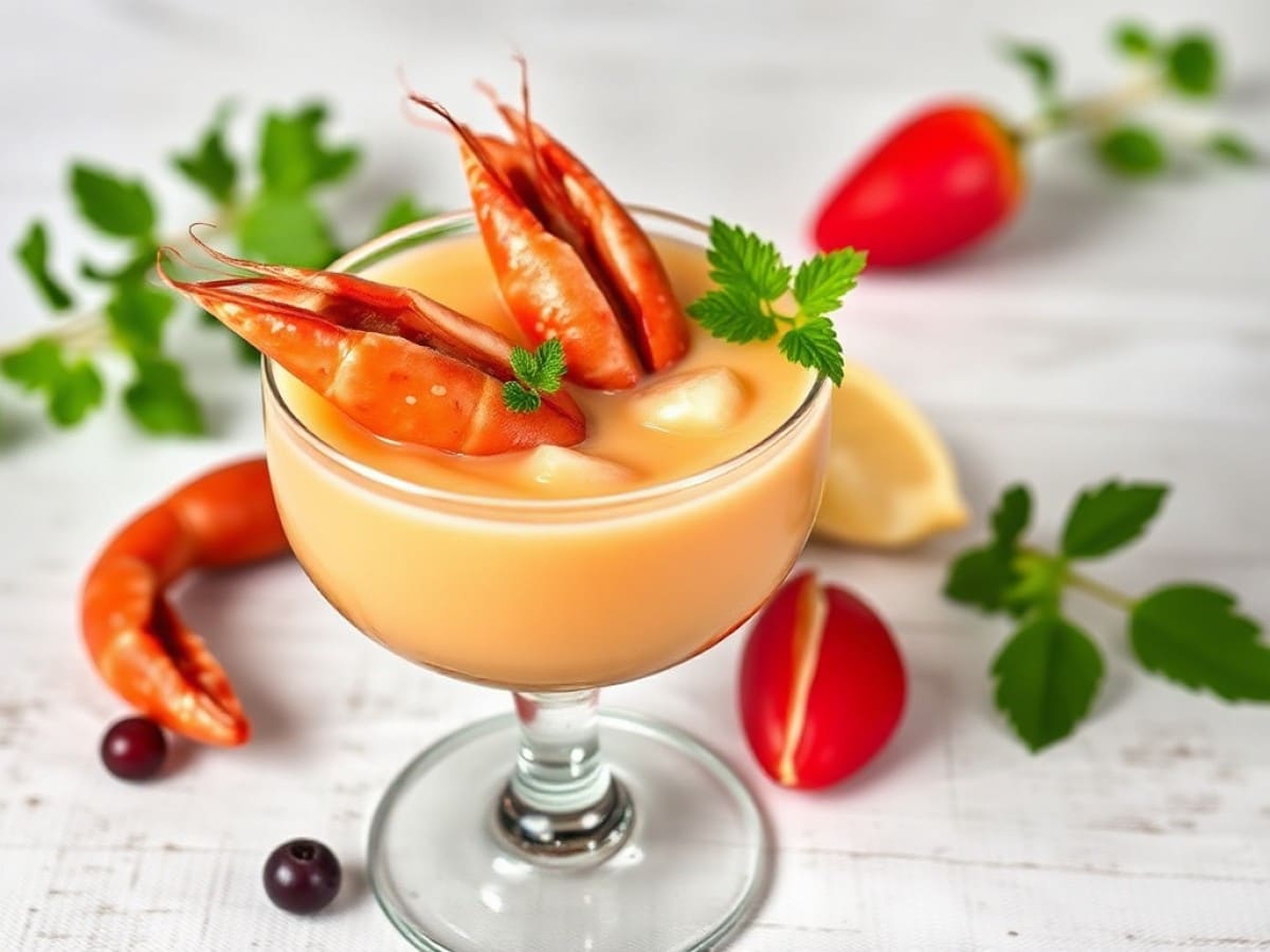 Taboulé de chou fleur au pamplemousse et aux crevettes