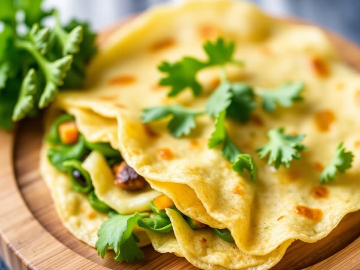 crêpes coréennes aux légumes