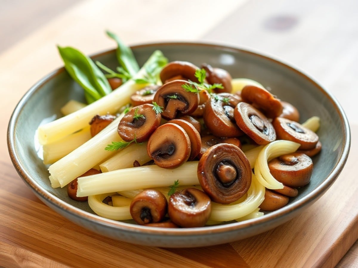 Poêlée aux endives et aux champignons