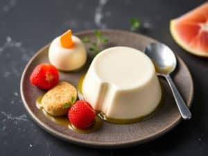 Panna cotta au saumon et au concombre