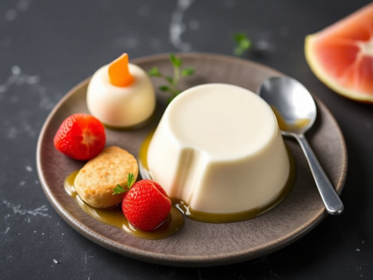 Panna cotta au saumon et au concombre