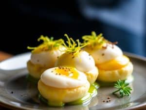 Œufs mimosa au wasabi de Cyril Lignac