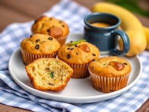 Muffins salés aux légumes d'été