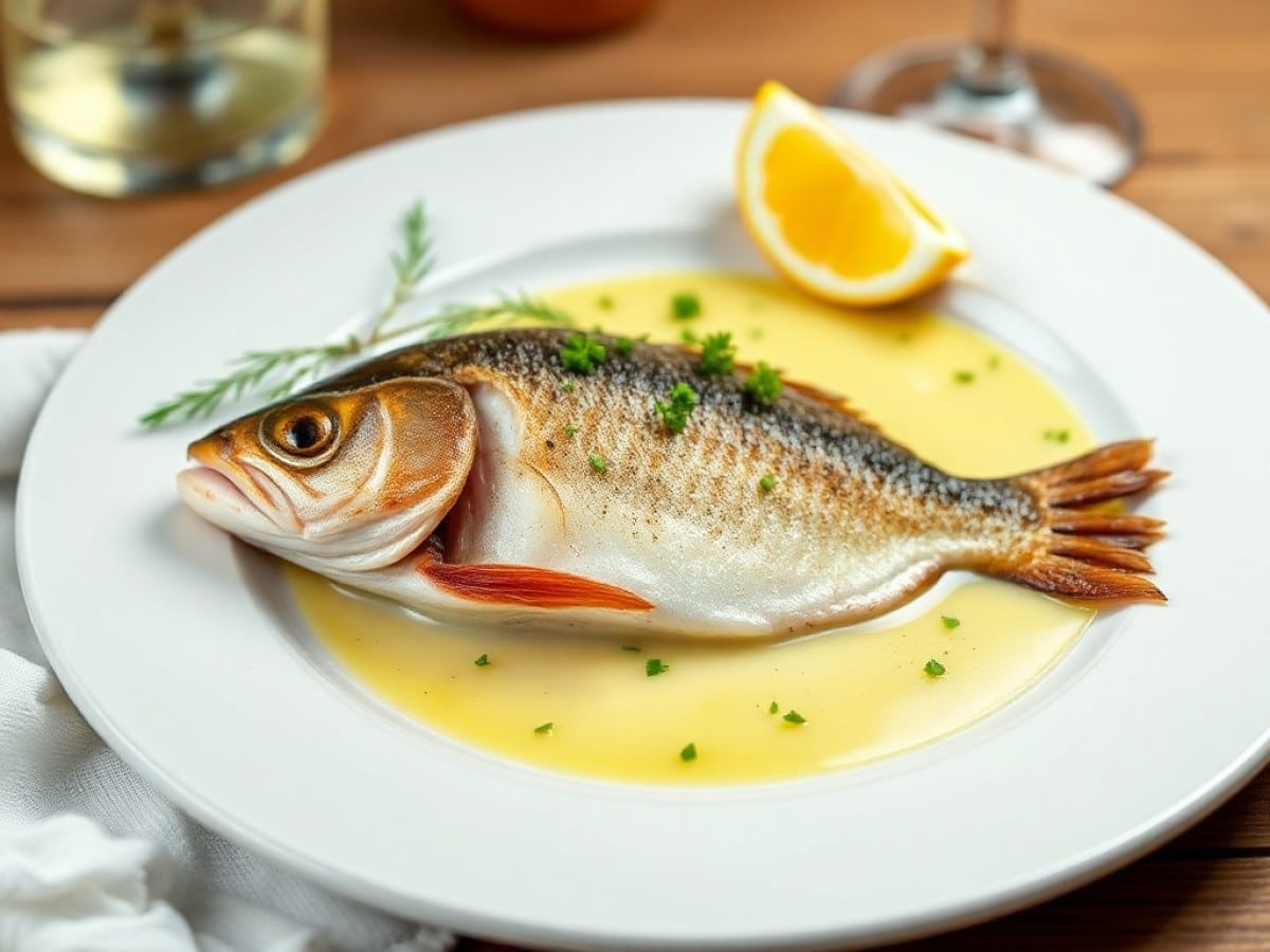 Roussette au vin blanc