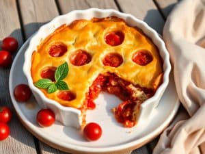 Clafoutis de tomates cerises au Thermomix
