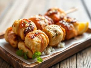 Pastèque à la grecque en brochettes