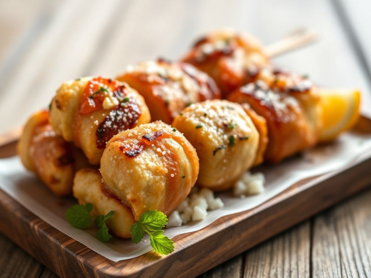 Pastèque à la grecque en brochettes