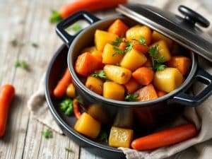 Ragoût de pommes de terre aux légumes