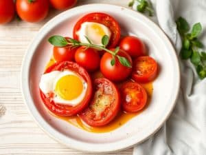Tomates aux oeufs facile