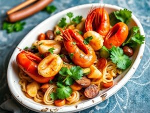 Riz sauté aux crevettes et chorizo Croq'Kilos