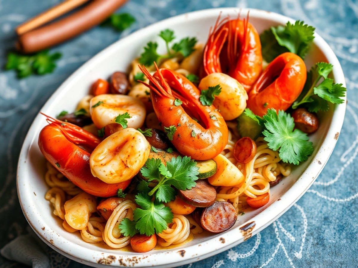 Riz sauté aux crevettes et chorizo Croq'Kilos